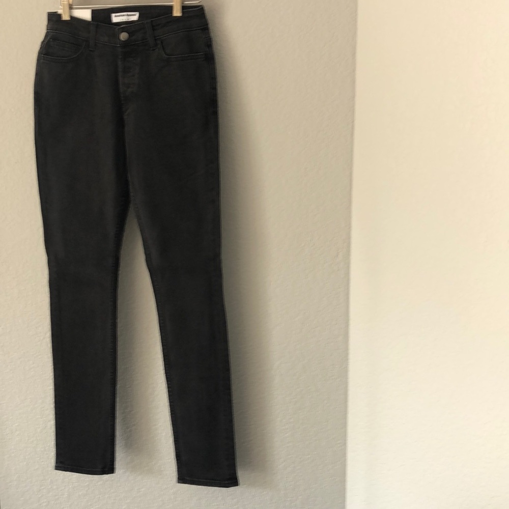 American Apparel faded black jeans